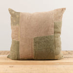 Aloka Home Pillows Fauna Mosaic Pillow #4 Repurposed Textile / 22" L X 22" W