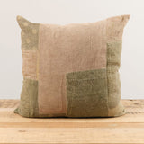 Aloka Home Pillows Fauna Mosaic Pillow #4 Repurposed Textile / 22" L X 22" W
