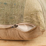 Aloka Home Pillows Fauna Mosaic Pillow #4 Repurposed Textile / 22" L X 22" W