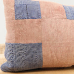 Aloka Home Pillows Fossil Mosaic Pillow #1 Repurposed Textile / 17" L X 32" W