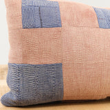 Aloka Home Pillows Fossil Mosaic Pillow #1 Repurposed Textile / 17" L X 32" W