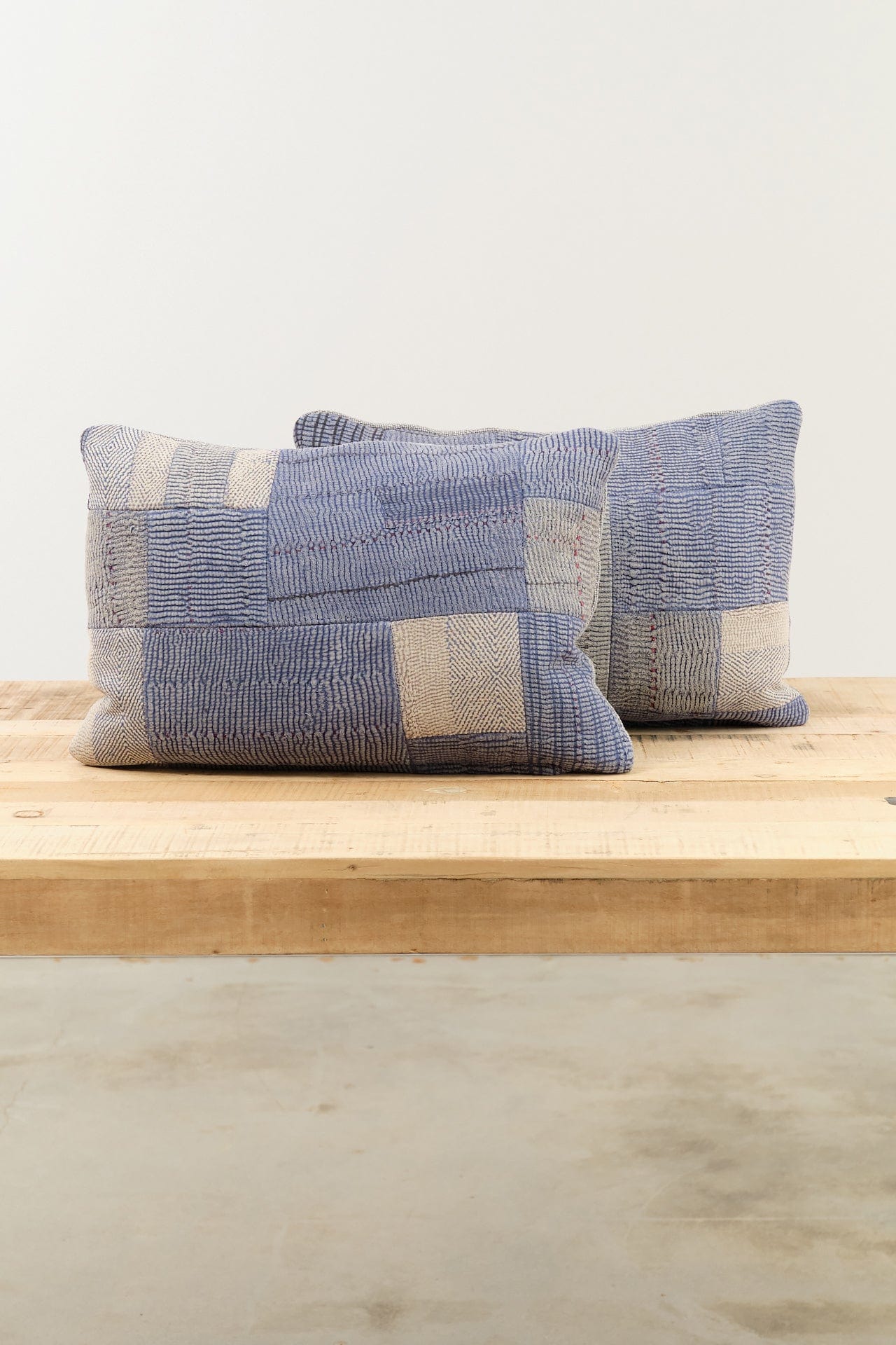 Aloka Home Pillows Fossil Mosaic Pillow #2 Repurposed Textile / 14" L X 20" W