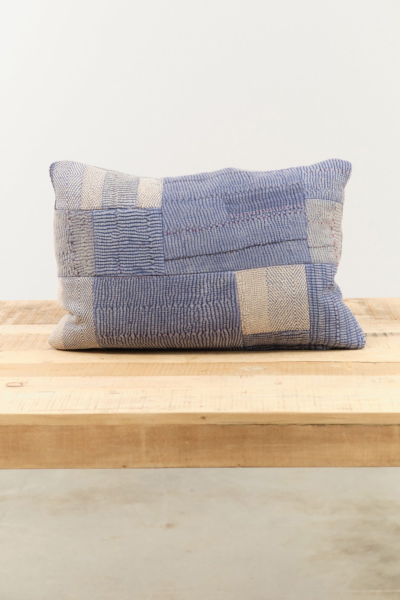 Aloka Home Pillows Fossil Mosaic Pillow #2 Repurposed Textile / 14" L X 20" W