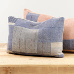 Aloka Home Pillows Fossil Mosaic Pillow #3 Repurposed Textile / 14" L X 20" W