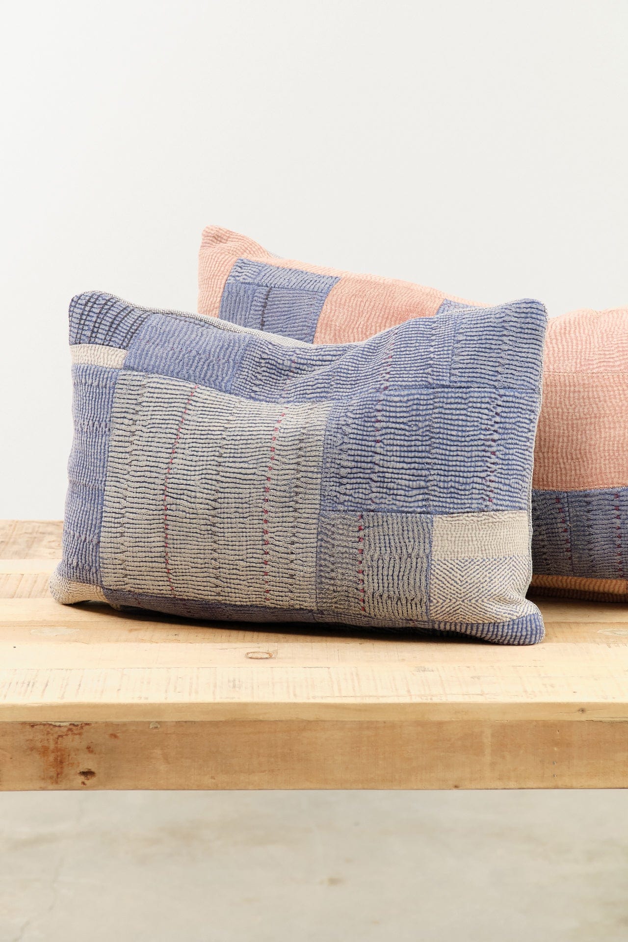 Aloka Home Pillows Fossil Mosaic Pillow #3 Repurposed Textile / 14" L X 20" W