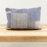 Aloka Home Pillows Fossil Mosaic Pillow #3 Repurposed Textile / 14" L X 20" W