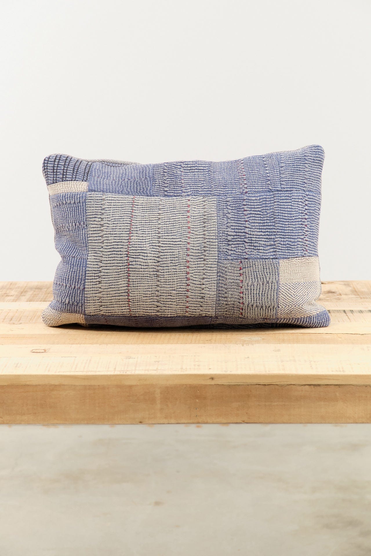Aloka Home Pillows Fossil Mosaic Pillow #3 Repurposed Textile / 14" L X 20" W