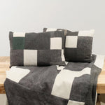 Aloka Home Pillows Fossil Mosaic Pillow #4 Repurposed Textile / 14" L X 20" W