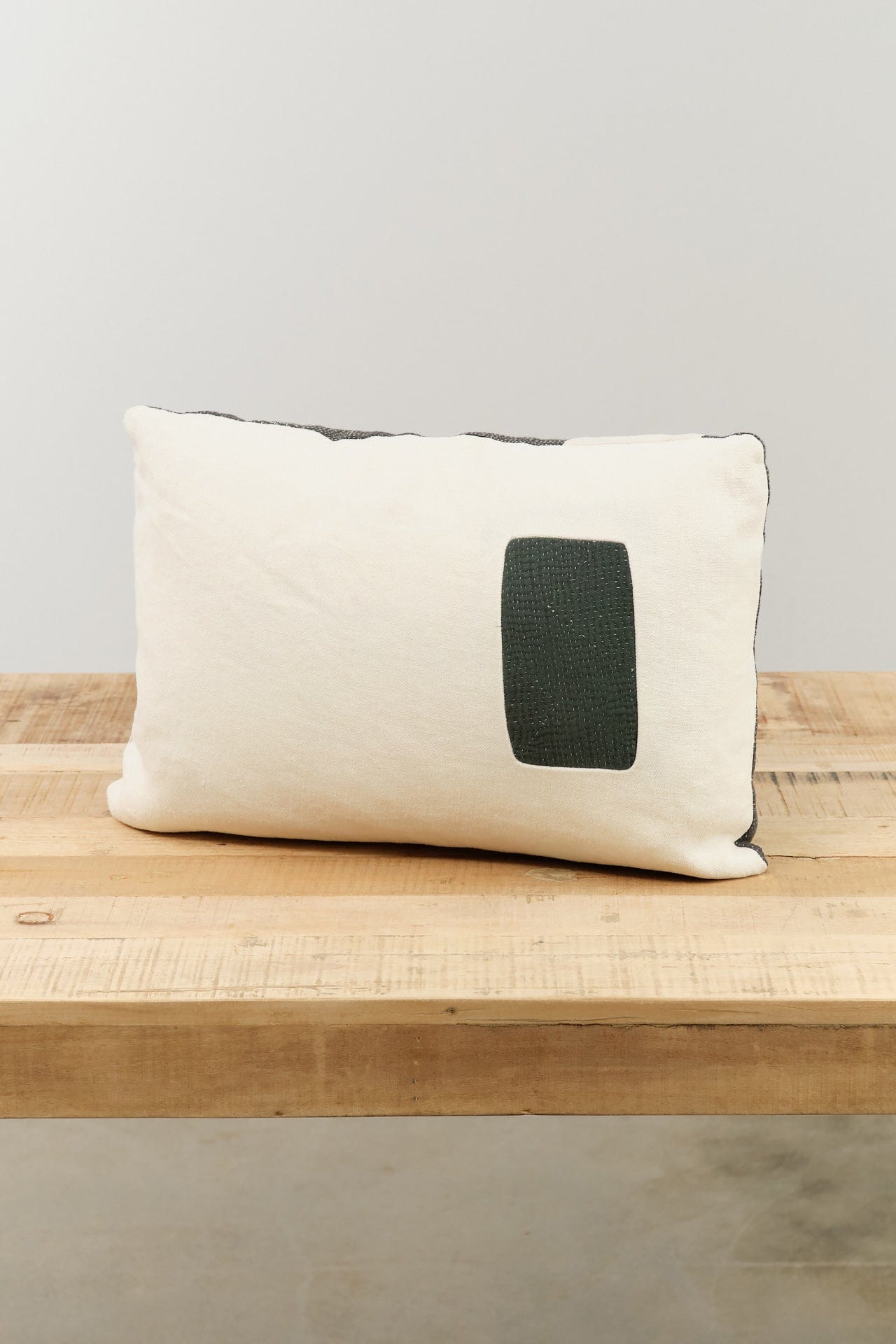 Aloka Home Pillows Fossil Mosaic Pillow #4 Repurposed Textile / 14" L X 20" W