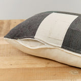 Aloka Home Pillows Fossil Mosaic Pillow #4 Repurposed Textile / 14" L X 20" W