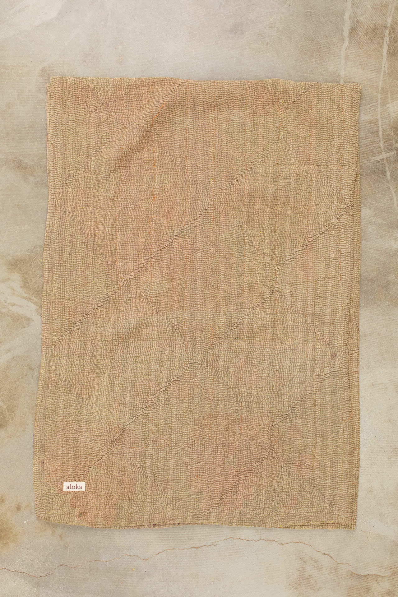Aloka Home Bedding Granger Vintage Coverlet Repurposed Textile / 87" L X 60" W