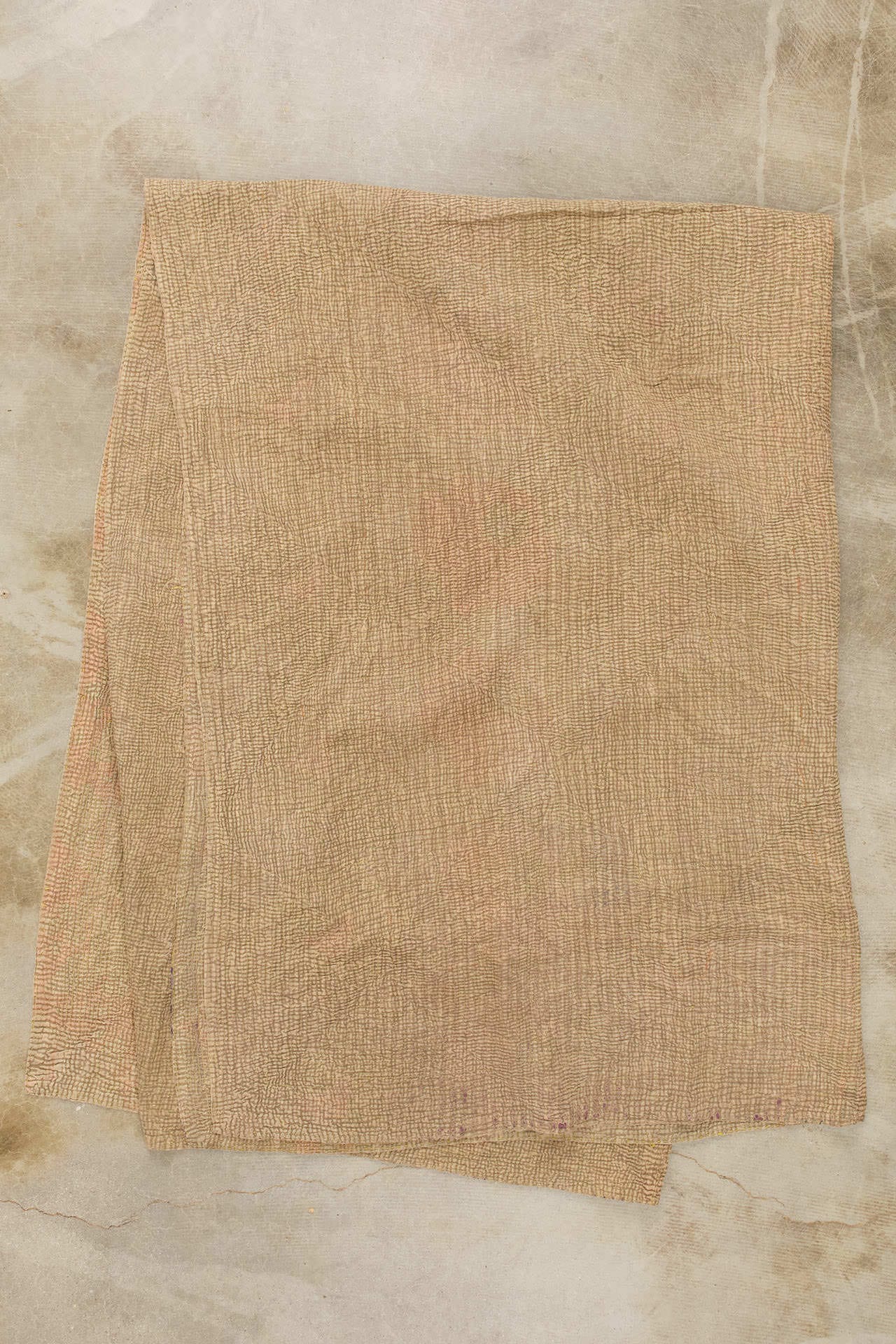 Aloka Home Bedding Granger Vintage Coverlet Repurposed Textile / 87" L X 60" W