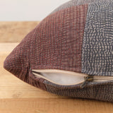 Aloka Home Pillows Love Mosaic Pillow Repurposed Textile / 14" L X 20" W
