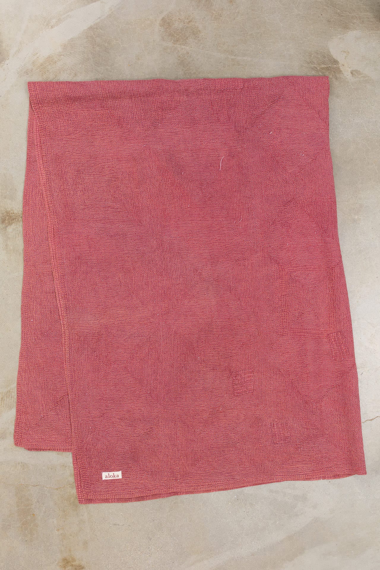 Aloka Home Bedding Mango Vintage Coverlet Repurposed Textile / 84" L X 64" W