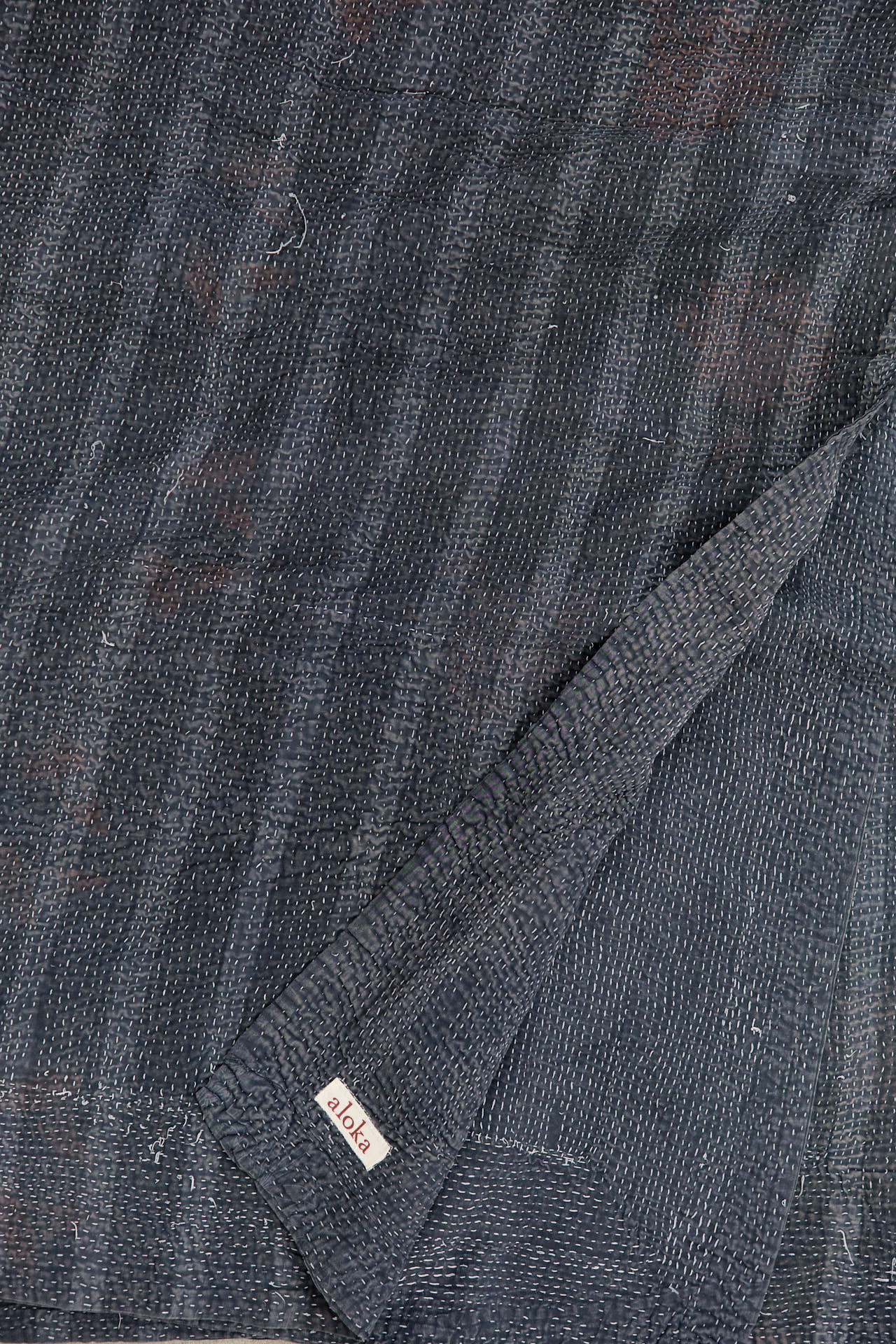 Aloka Home Bedding Isaac Vintage Coverlet Repurposed Textile / 70" L X 90" W