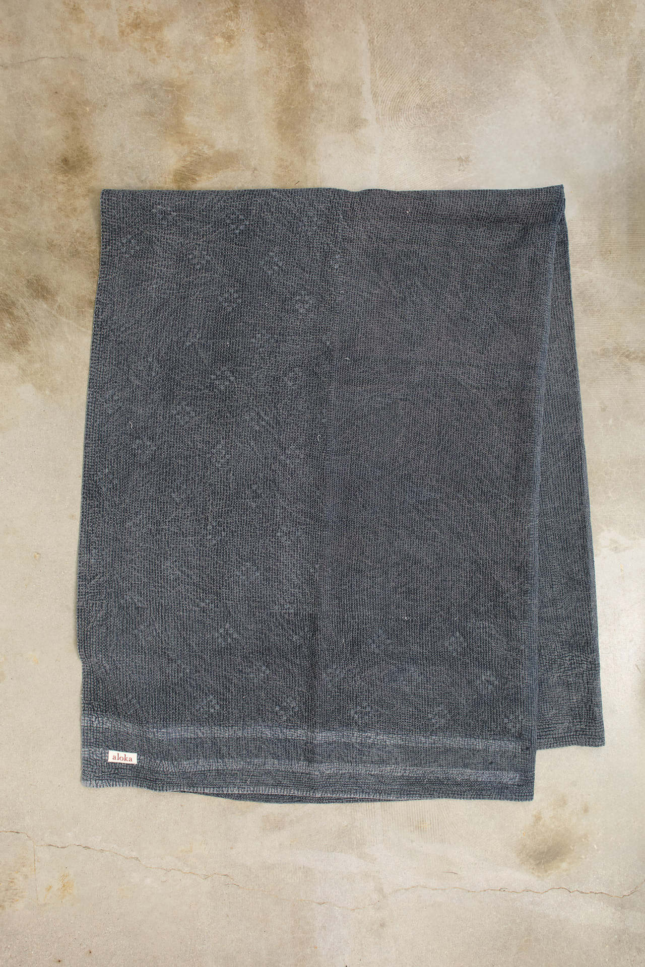 Aloka Home Bedding Mason Vintage Coverlet Repurposed Textile / 66" L X 87" W