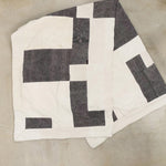 Aloka Home Bedding Mosaic Quilt #3 Repurposed Textile / 61" L X 81" W
