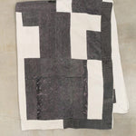 Aloka Home Bedding Mosaic Quilt #3 Repurposed Textile / 61" L X 81" W