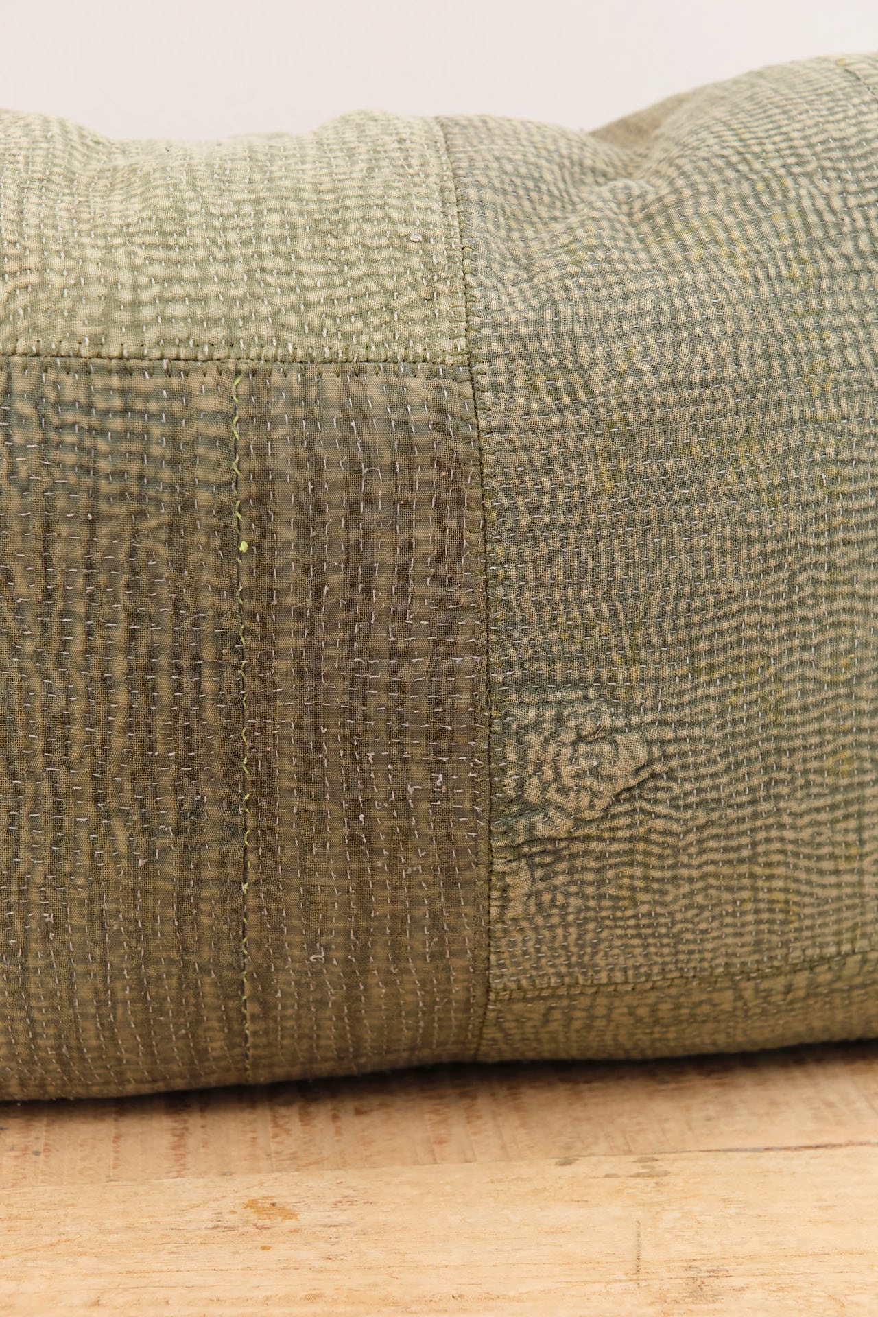 Aloka Home Pillows Moss Mosaic Pillow Repurposed Textile / 14" L X 20" W