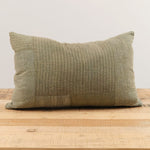 Aloka Home Pillows Moss Mosaic Pillow Repurposed Textile / 14" L X 20" W