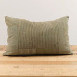 Aloka Home Pillows Moss Mosaic Pillow Repurposed Textile / 14" L X 20" W