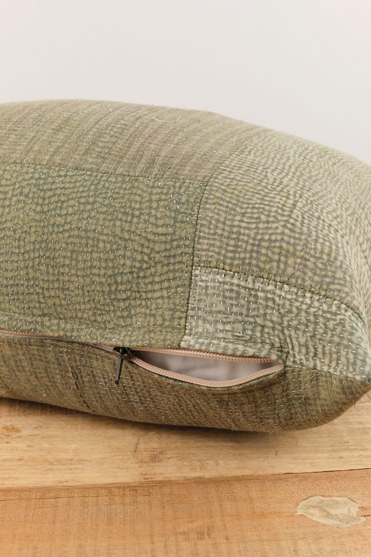 Aloka Home Pillows Moss Mosaic Pillow Repurposed Textile / 14" L X 20" W