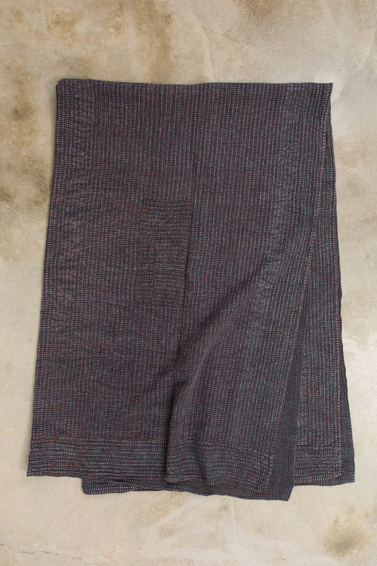 Aloka Home Bedding Sai Vintage Coverlet Repurposed Textile / 62" L X 90" W