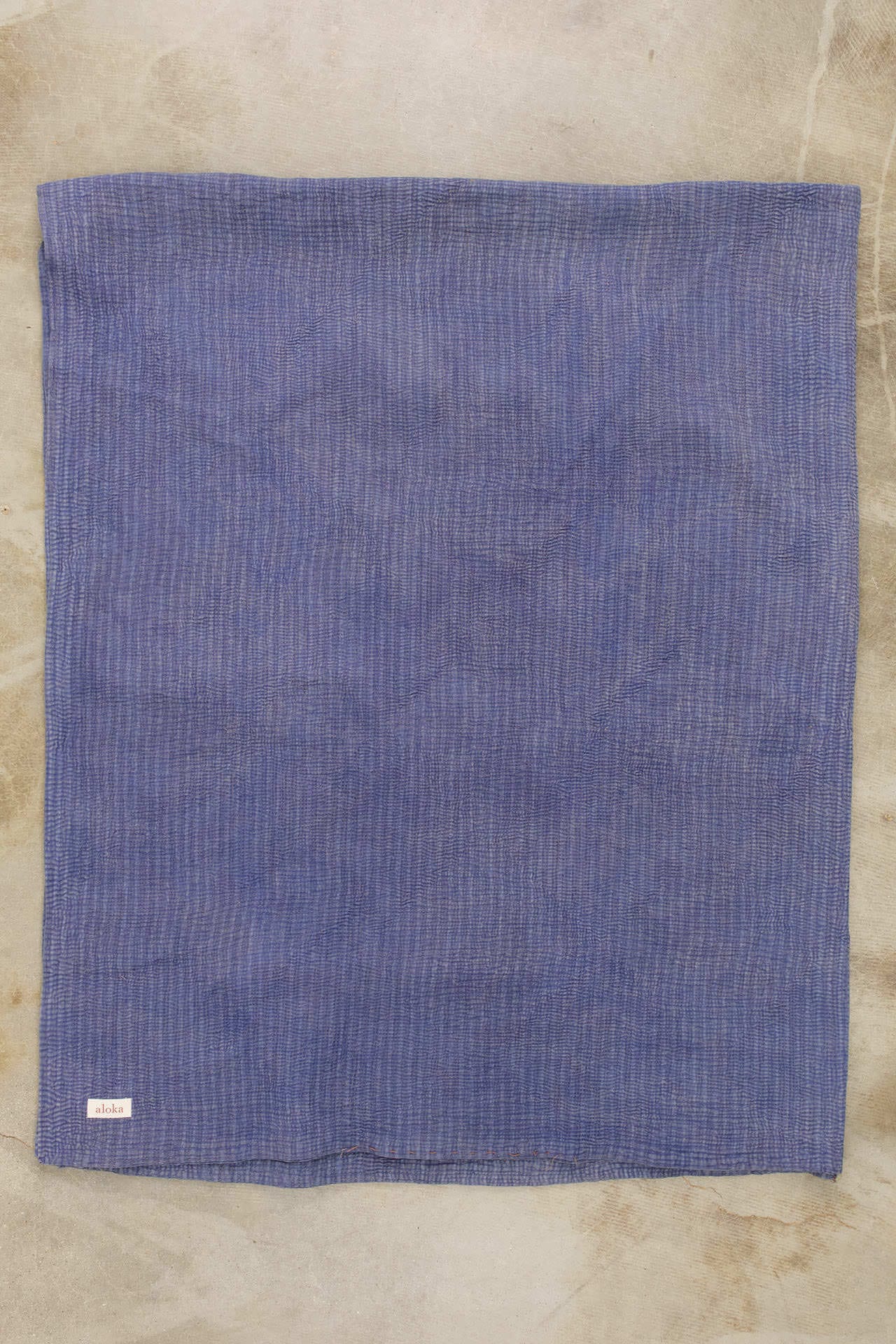 Aloka Home Bedding Samira Vintage Coverlet Repurposed Textile / 90" L X 73" W