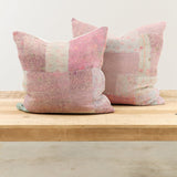Aloka Home Pillows Seaglass Mosaic Pillow #2 Repurposed Textile / 20" L X 20" W