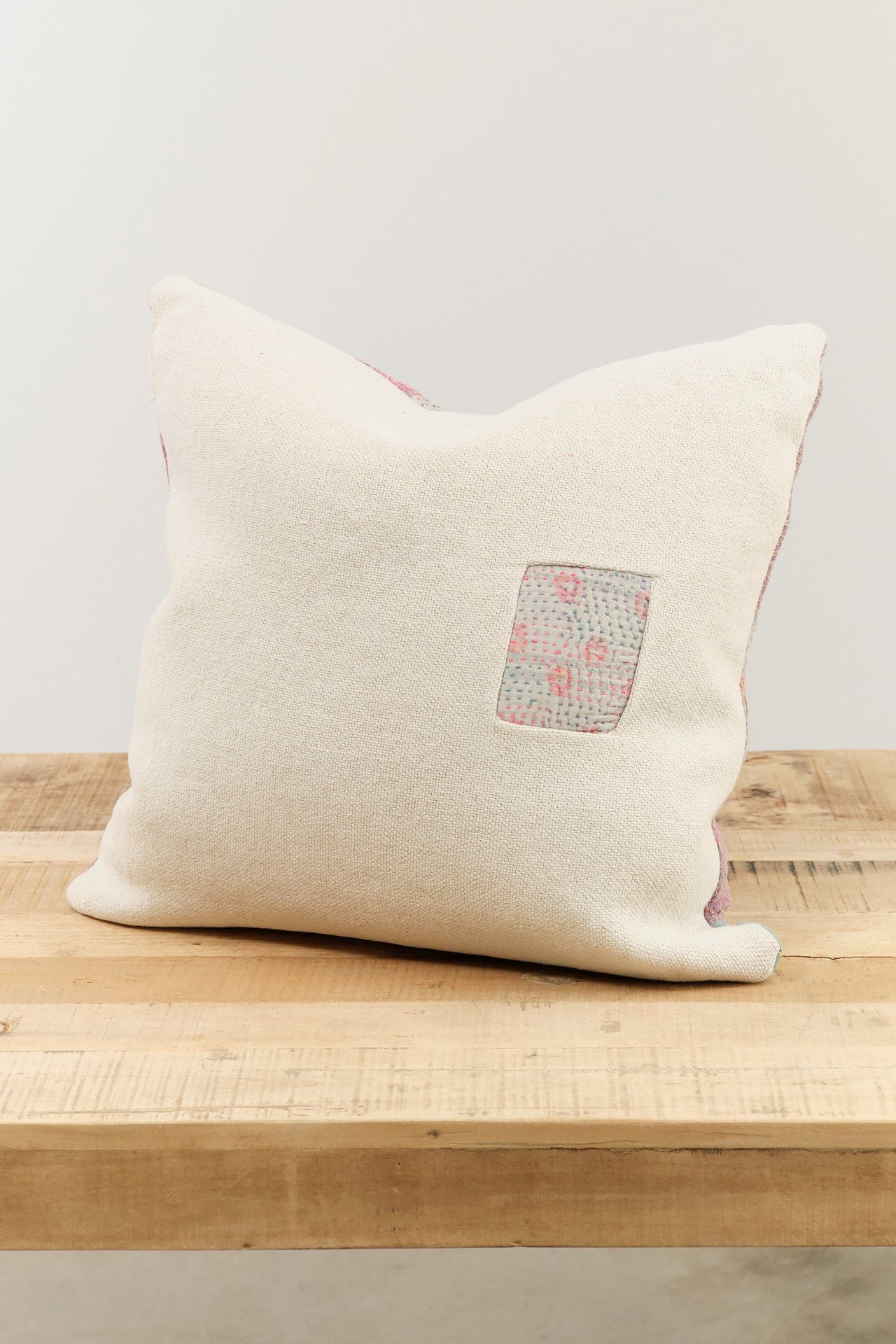 Aloka Home Pillows Seaglass Mosaic Pillow #2 Repurposed Textile / 20" L X 20" W