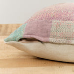 Aloka Home Pillows Seaglass Mosaic Pillow #2 Repurposed Textile / 20" L X 20" W
