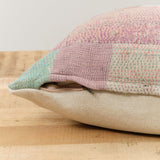 Aloka Home Pillows Seaglass Mosaic Pillow #2 Repurposed Textile / 20" L X 20" W