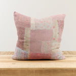 Aloka Home Pillows Seaglass Mosaic Pillow #5 Repurposed Textile / 22" L X 22" W