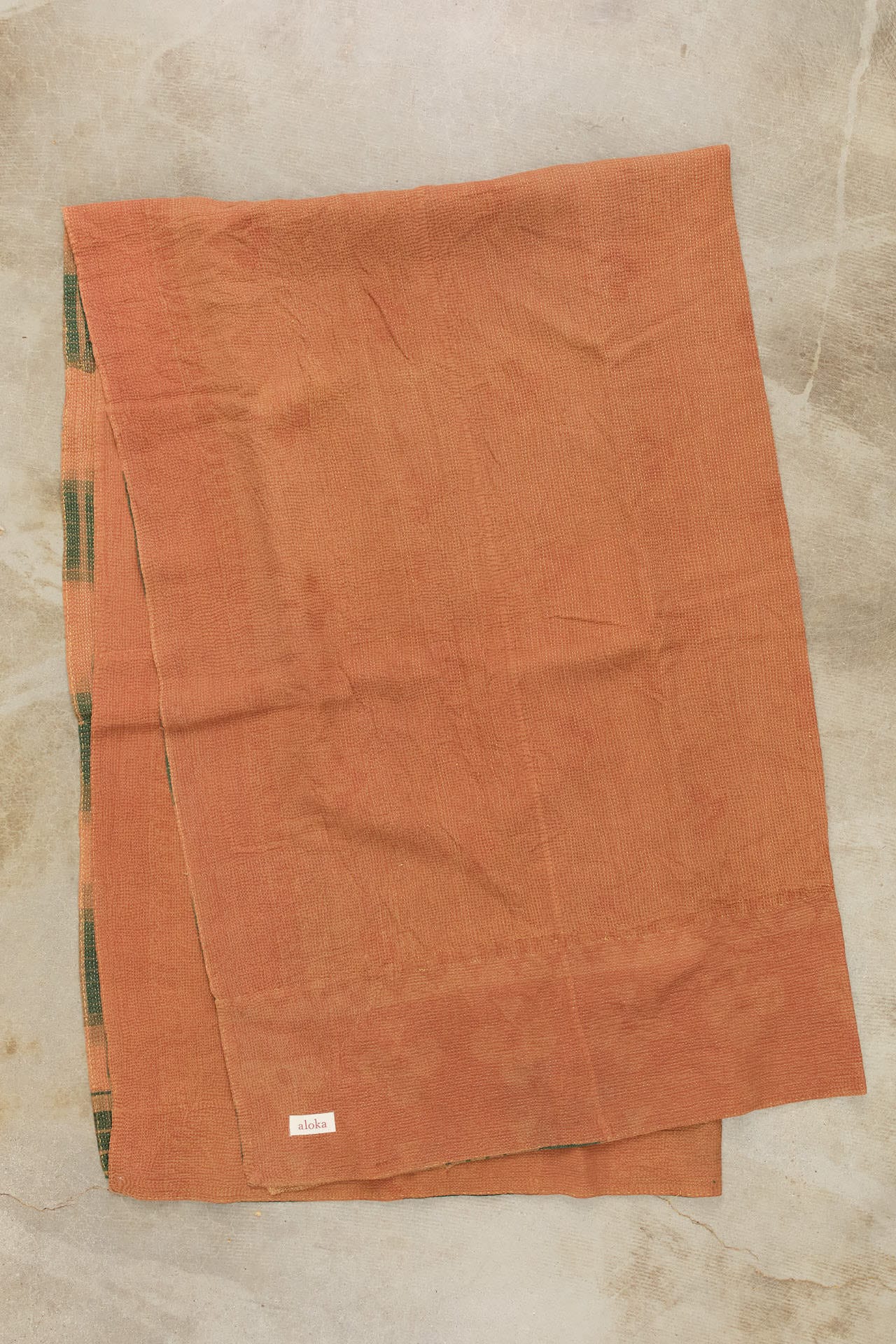 Aloka Home Bedding Talita Vintage Coverlet Repurposed Textile / 86" L X 53" W