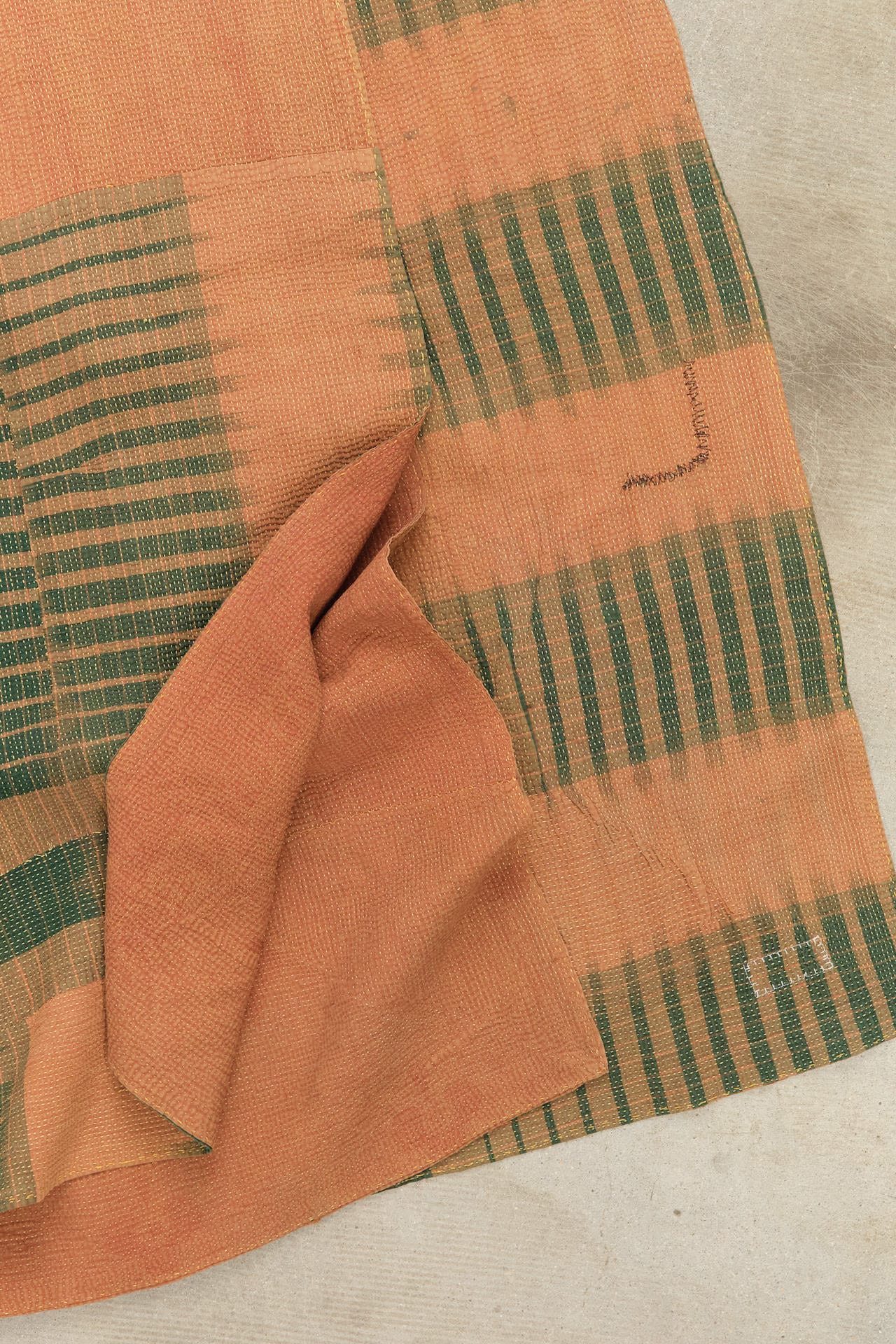 Aloka Home Bedding Talita Vintage Coverlet Repurposed Textile / 86" L X 53" W
