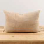 Aloka Home Pillows Wheat Mosaic Pillow #1 Repurposed Textile / 14" L X 20" W