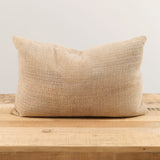 Aloka Home Pillows Wheat Mosaic Pillow #1 Repurposed Textile / 14" L X 20" W