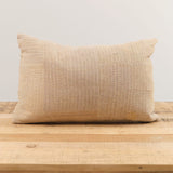 Aloka Home Pillows Wheat Mosaic Pillow #4 Repurposed Textile / 14" L X 20" W