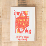 Alphabet Studios I Love You, Queen Greeting Card