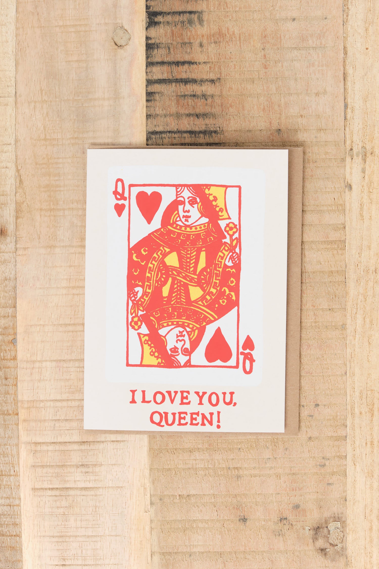 Alphabet Studios Craft Stationery I Love You, Queen Greeting Card