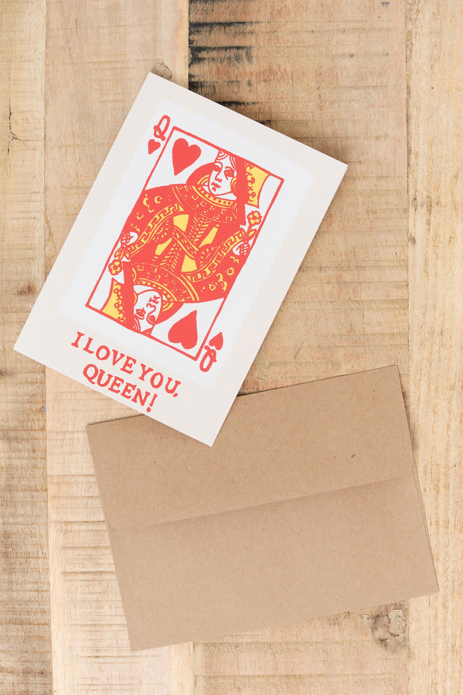 I Love You, Queen Greeting Card by Alphabet Studios 