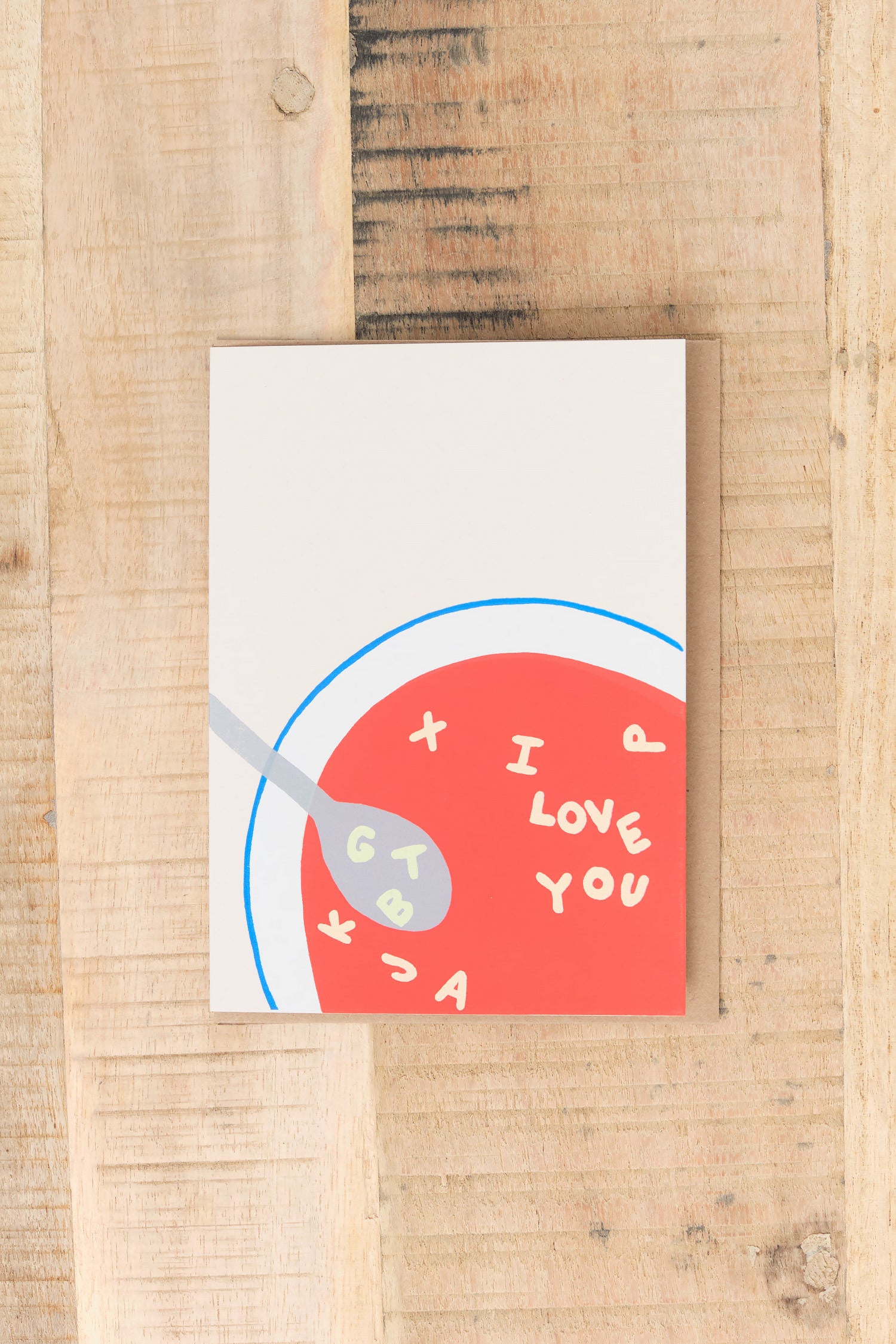 Alphabet Studios Craft Stationery Love Soup Greeting Card