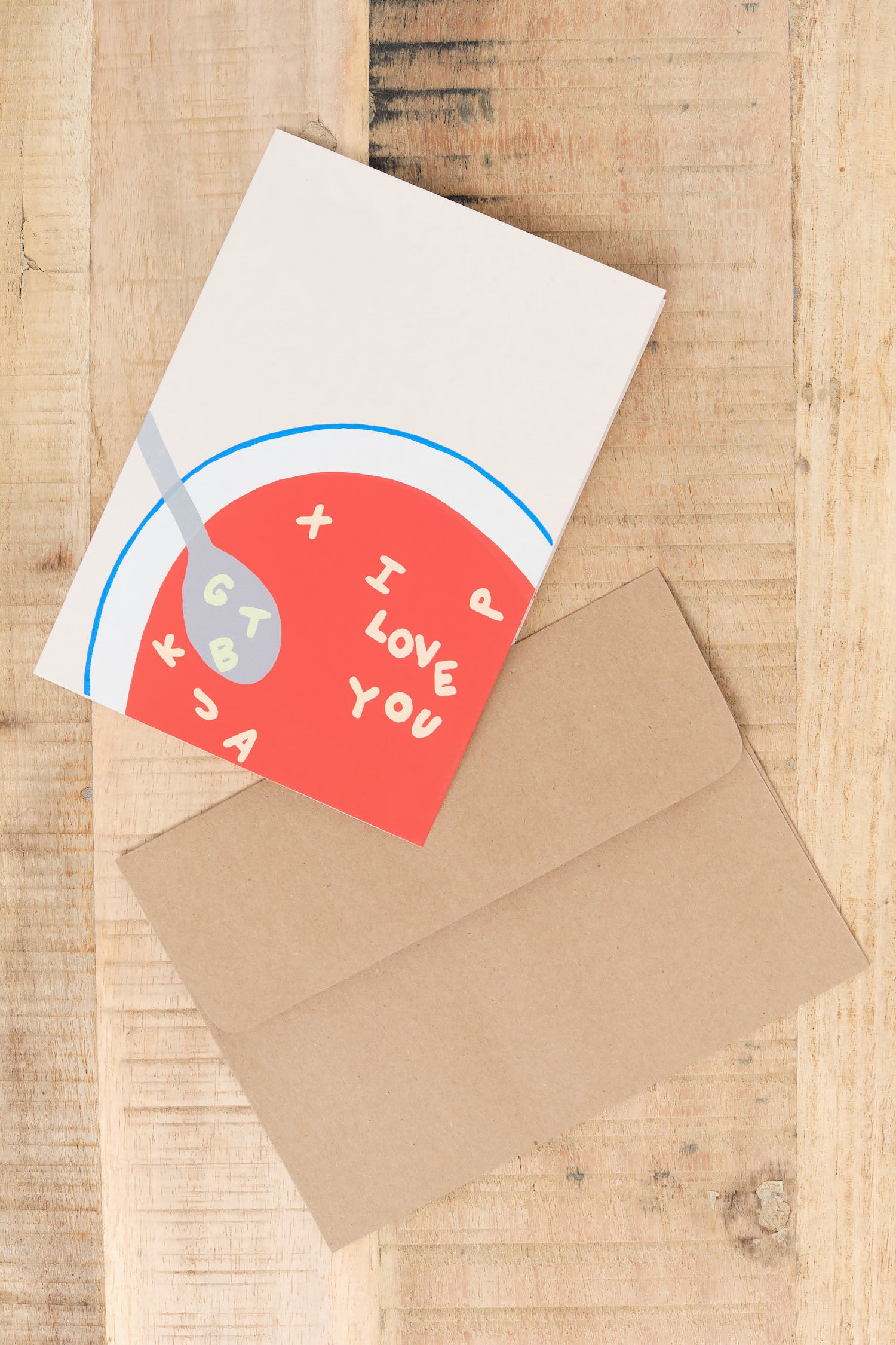 Love Soup Greeting Card by Alphabet Studios