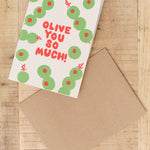 Olive You Greeting Card by Alphabet Studios