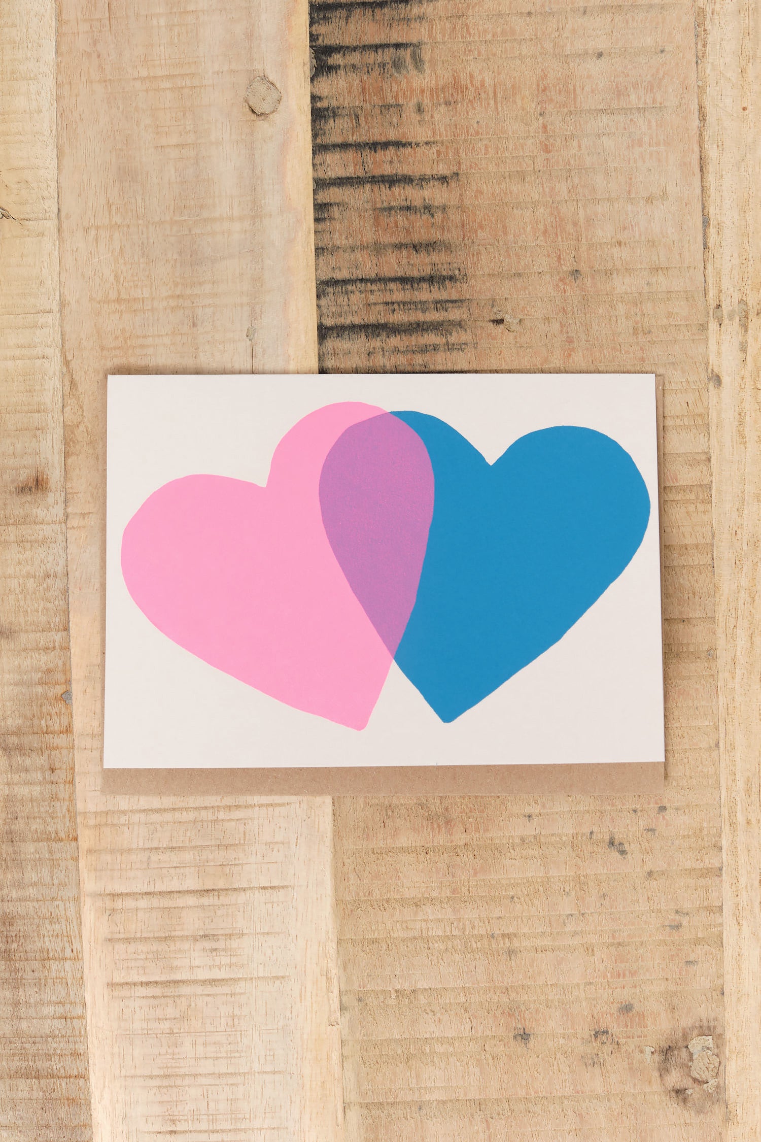 Alphabet Studios Craft Stationery Two Hearts Greeting Card