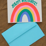 Birthday Rainbow Greeting Card with envelope