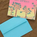 Joshua Tree Birthday Greeting Card with envelope