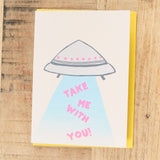 Take Me With You Greeting Card by Alphabet Studios