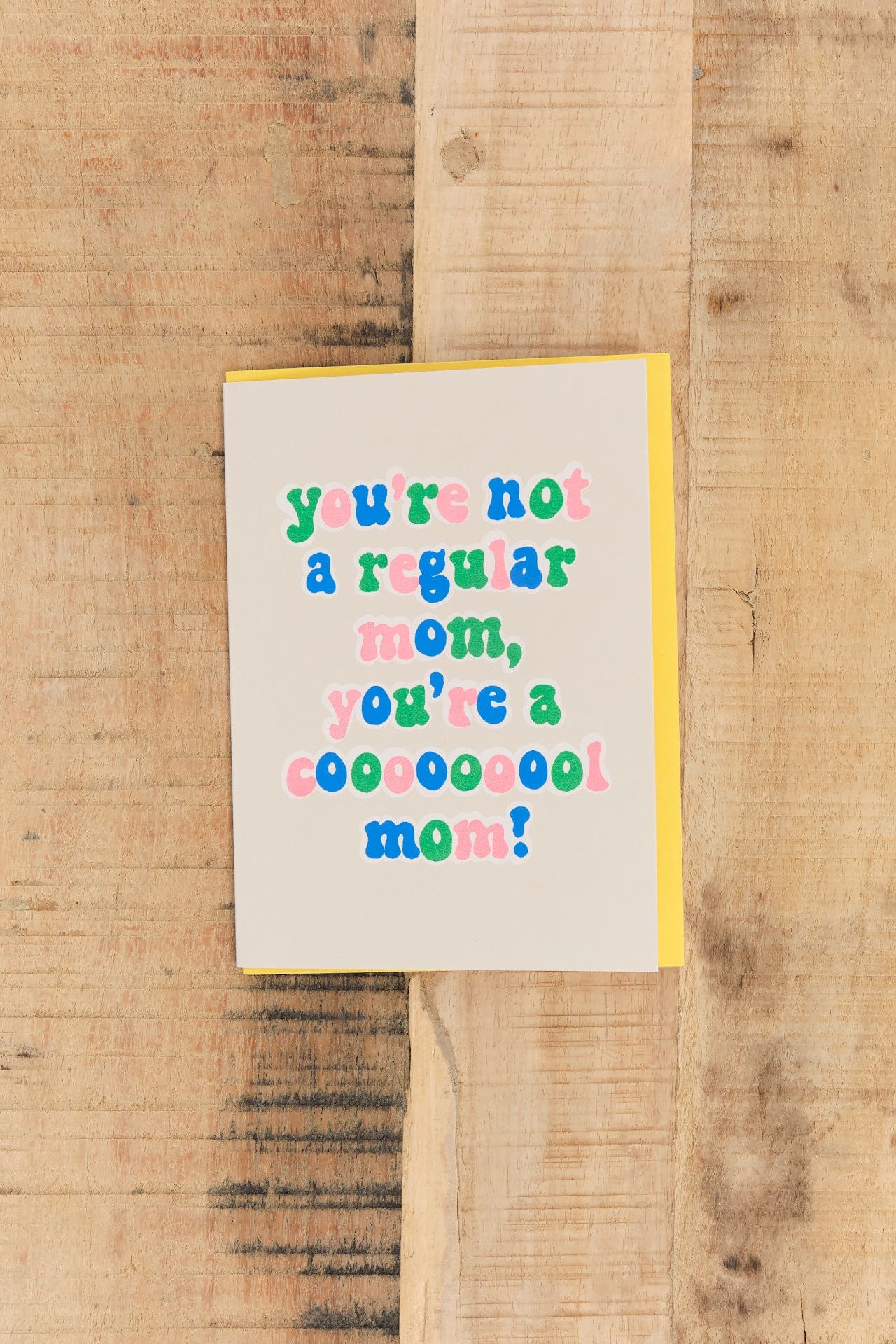Alphabet Studios Craft Stationery Cooooool Mom Greeting Card