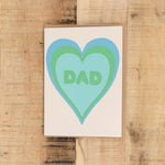 Alphabet Studios Craft Stationery Dad Heart Shadow Greeting Card